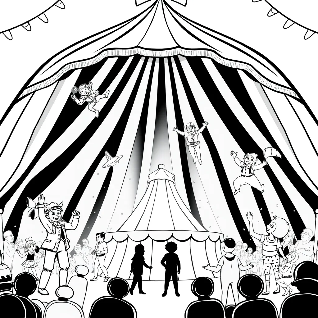 Circus coloring page