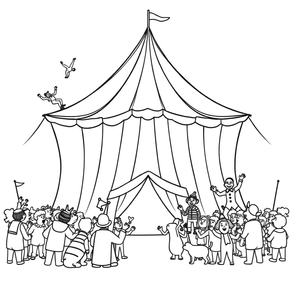 Circus coloring page