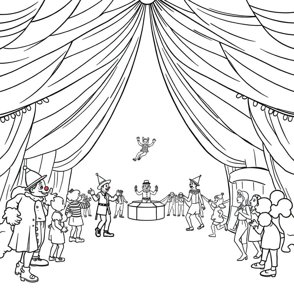 Circus coloring page