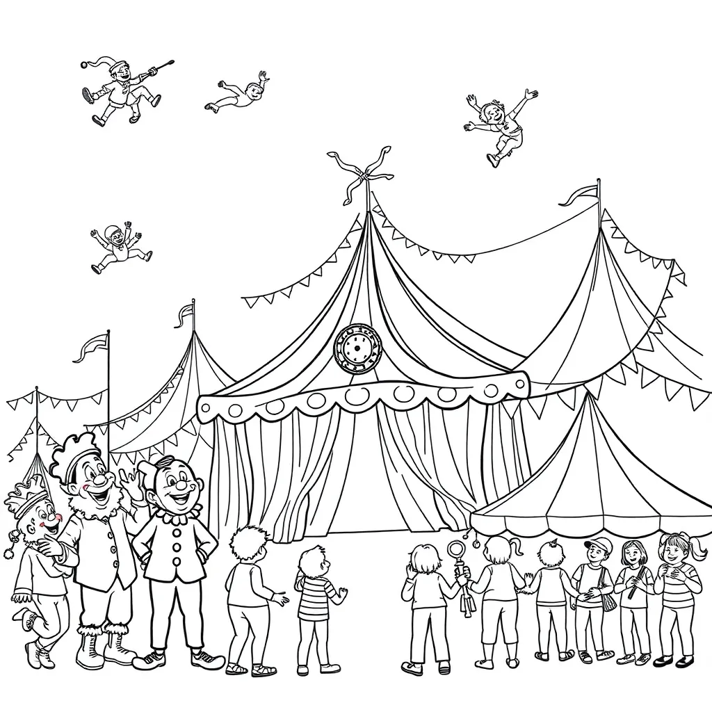 Circus coloring page