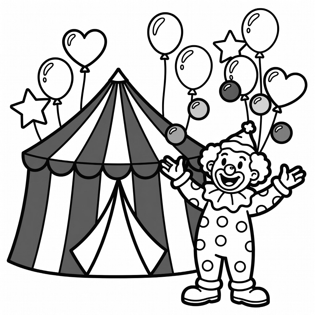 Circus coloring page