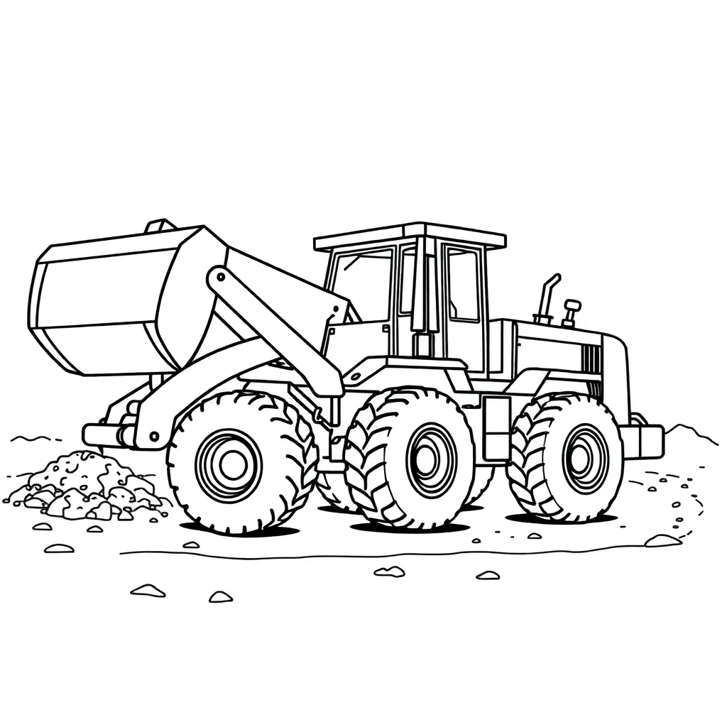 Construction Vehicle coloring page