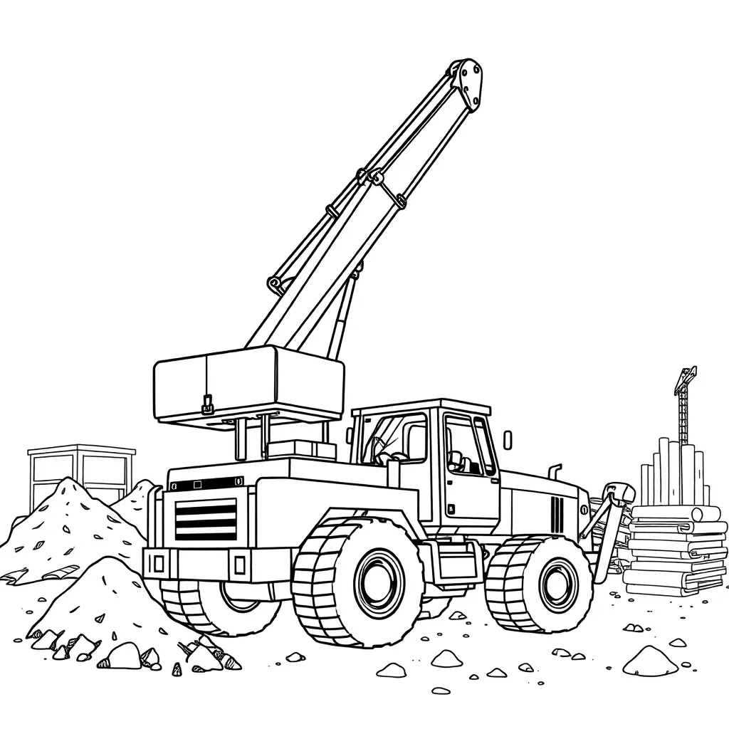 Construction Vehicle coloring page