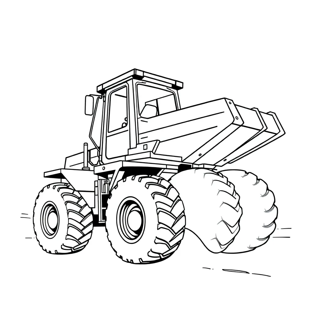 Construction Vehicle coloring page