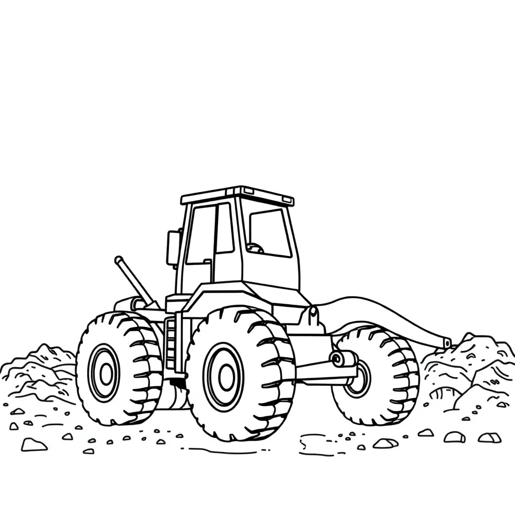 Construction Vehicle coloring page