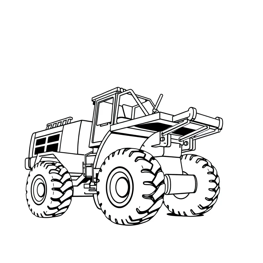 Construction Vehicle coloring page