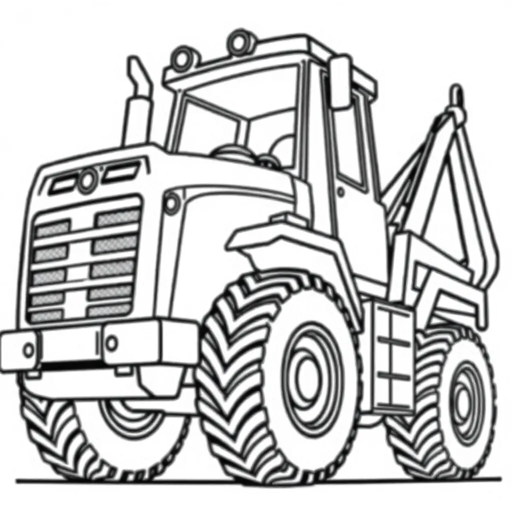 Construction Vehicle coloring page