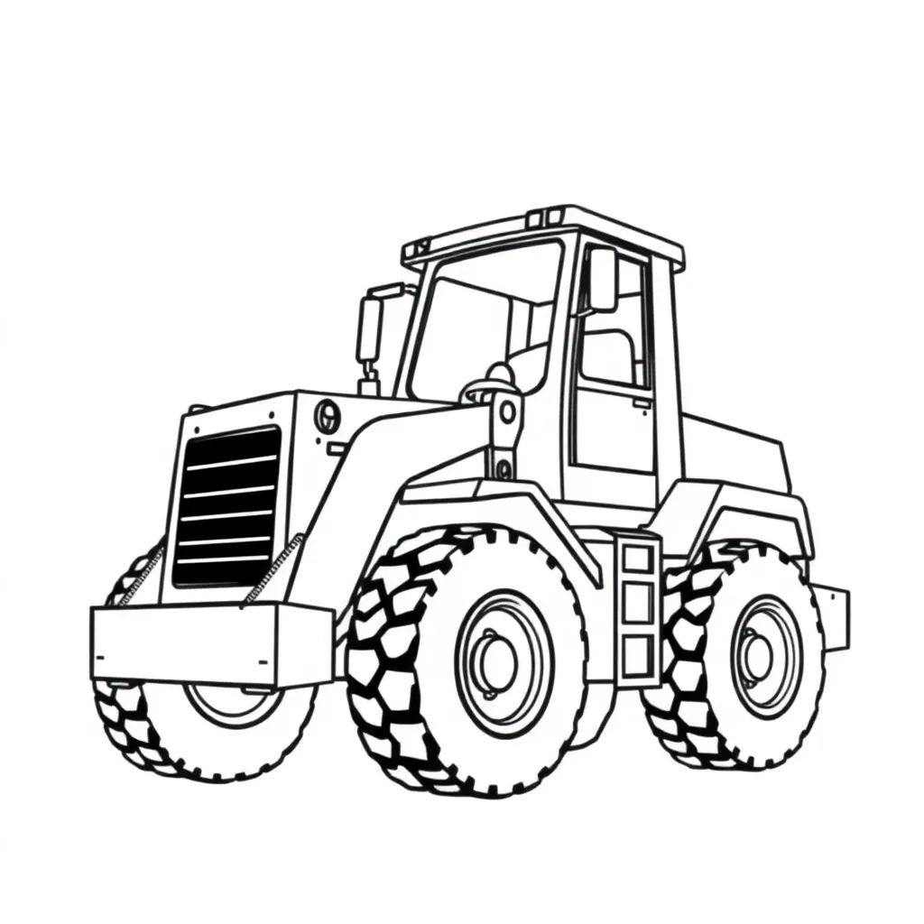 Construction Vehicle coloring page