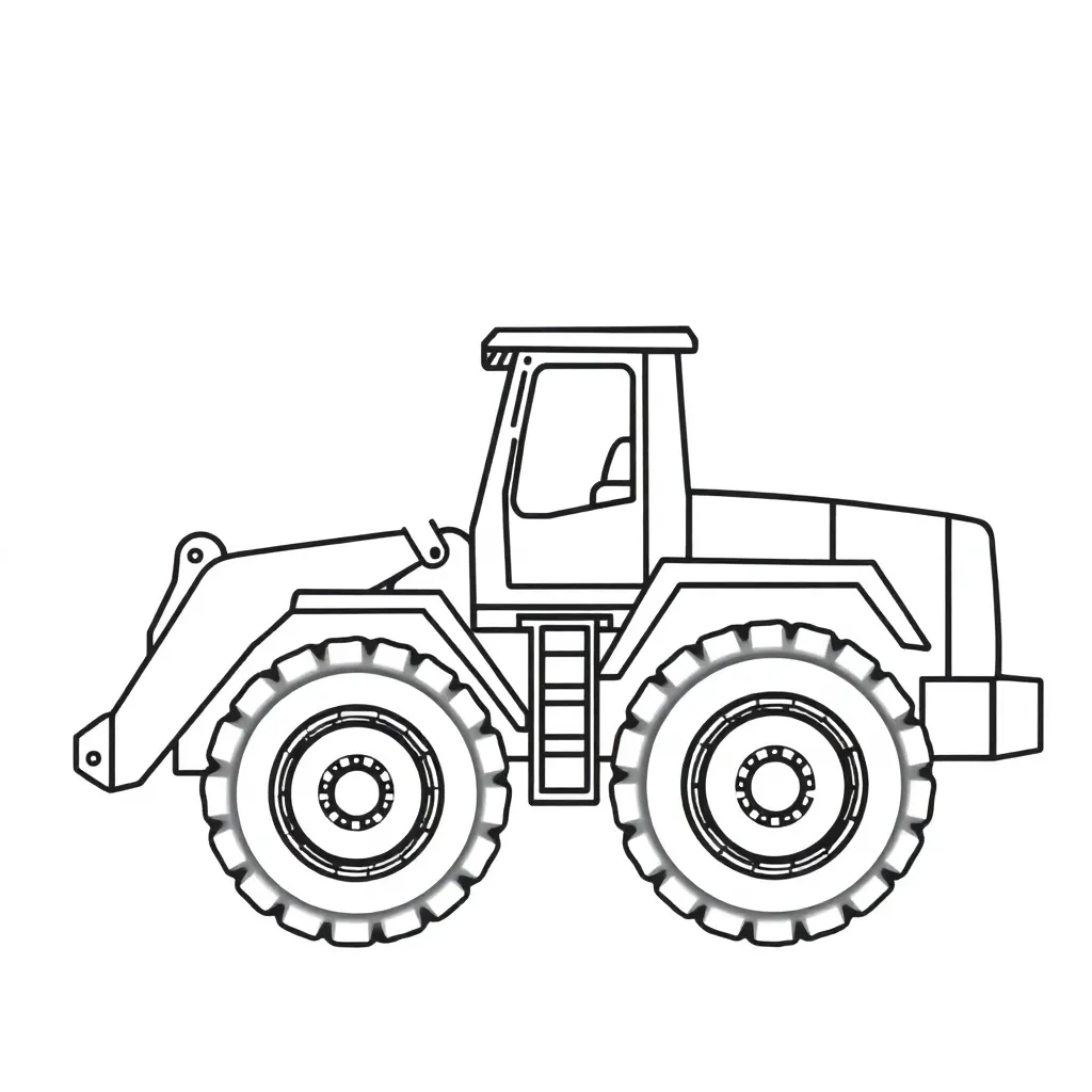 Construction Vehicle coloring page