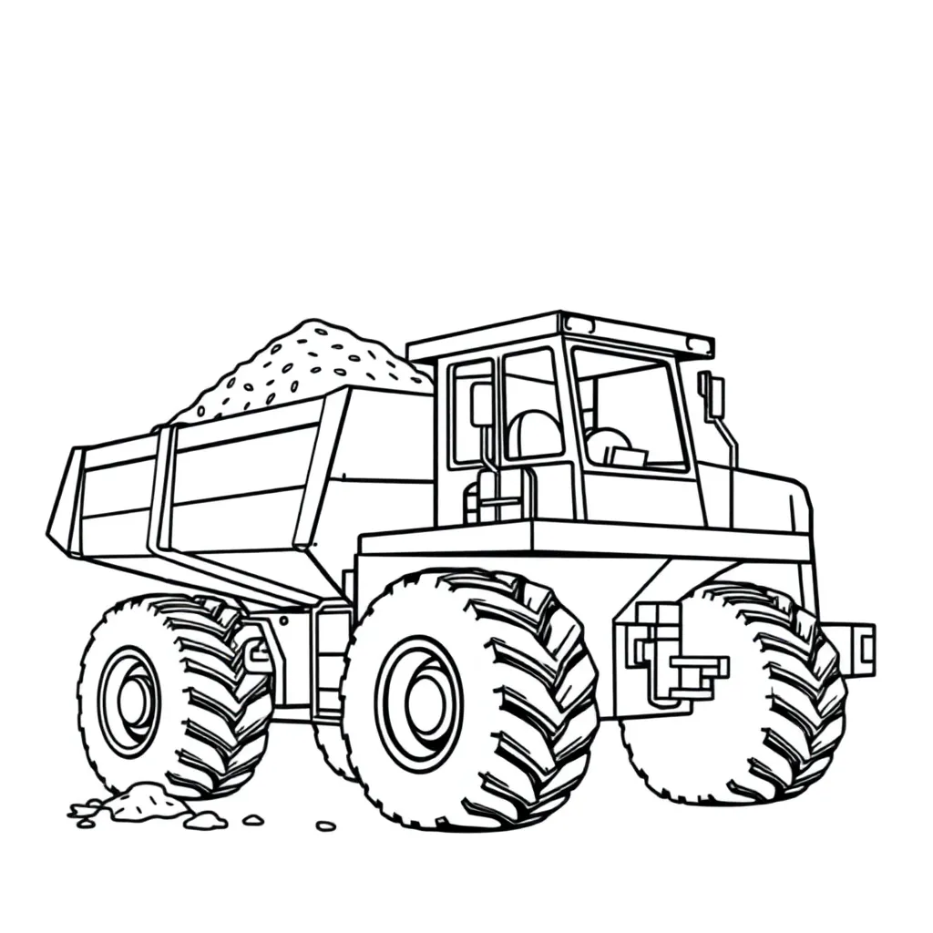 Construction Vehicle coloring page