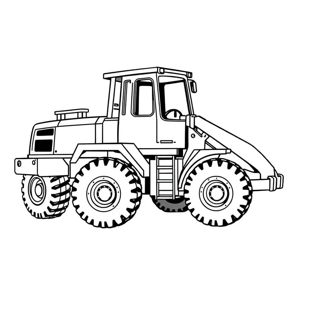 Construction Vehicle coloring page
