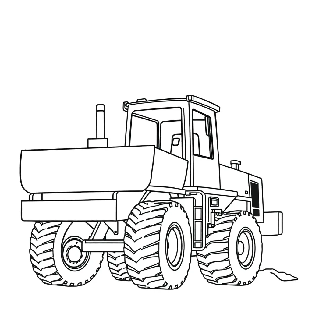 Construction Vehicle coloring page
