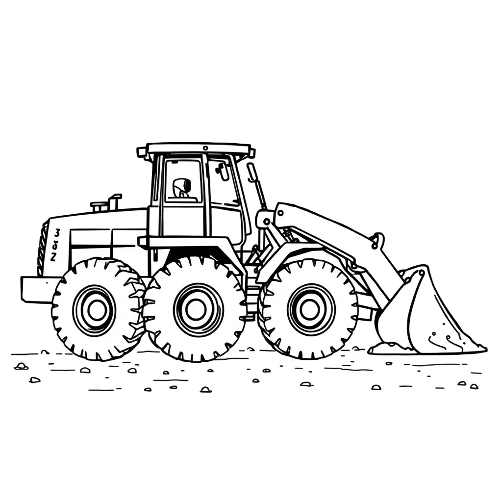 Construction Vehicle coloring page