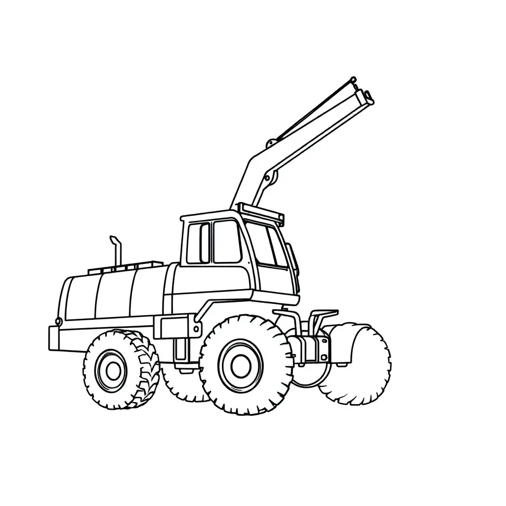 Construction Vehicle coloring page