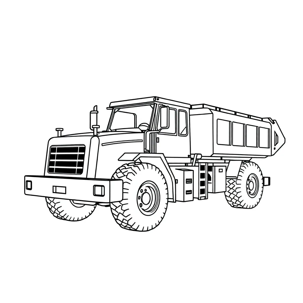 Construction Vehicle coloring page