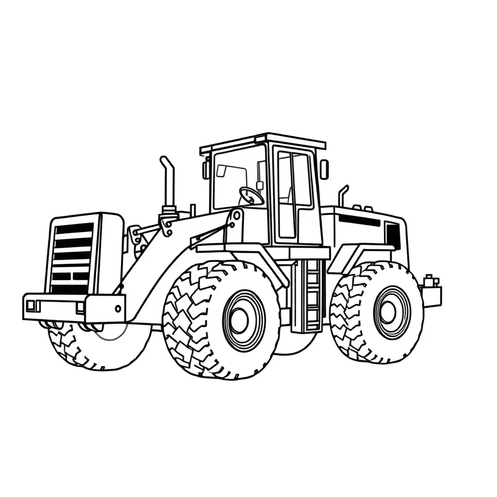 Construction Vehicle coloring page
