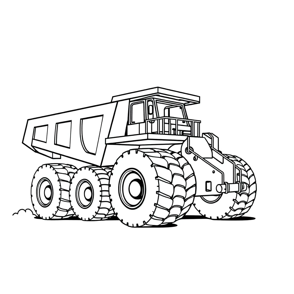 Construction Vehicle coloring page