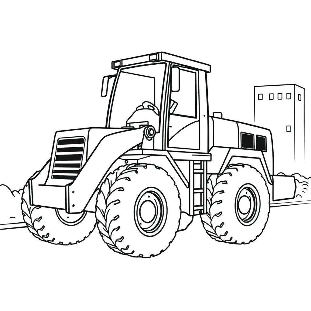 Construction Vehicle coloring page