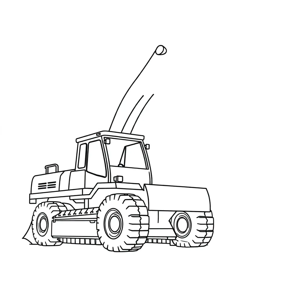 Construction Vehicle coloring page