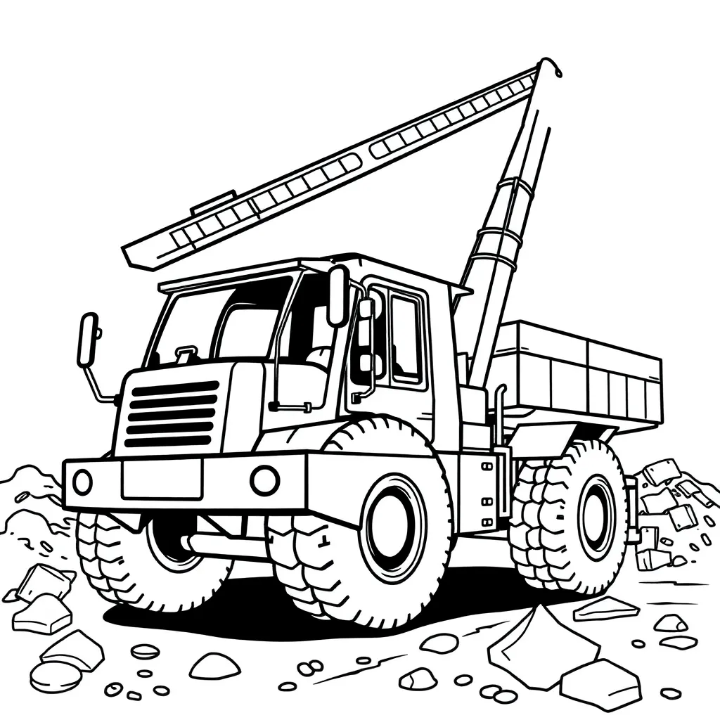 Construction Vehicle coloring page