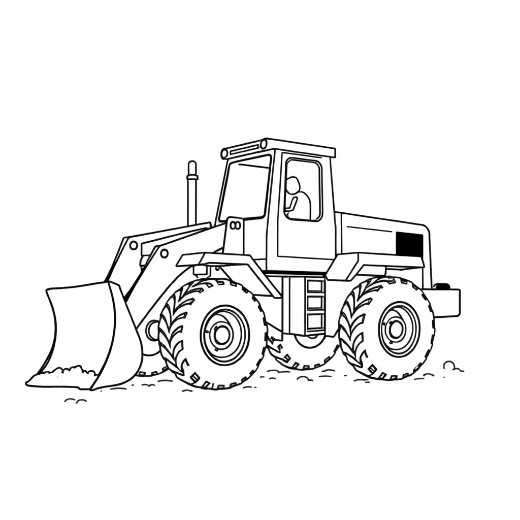 Construction Vehicle coloring page