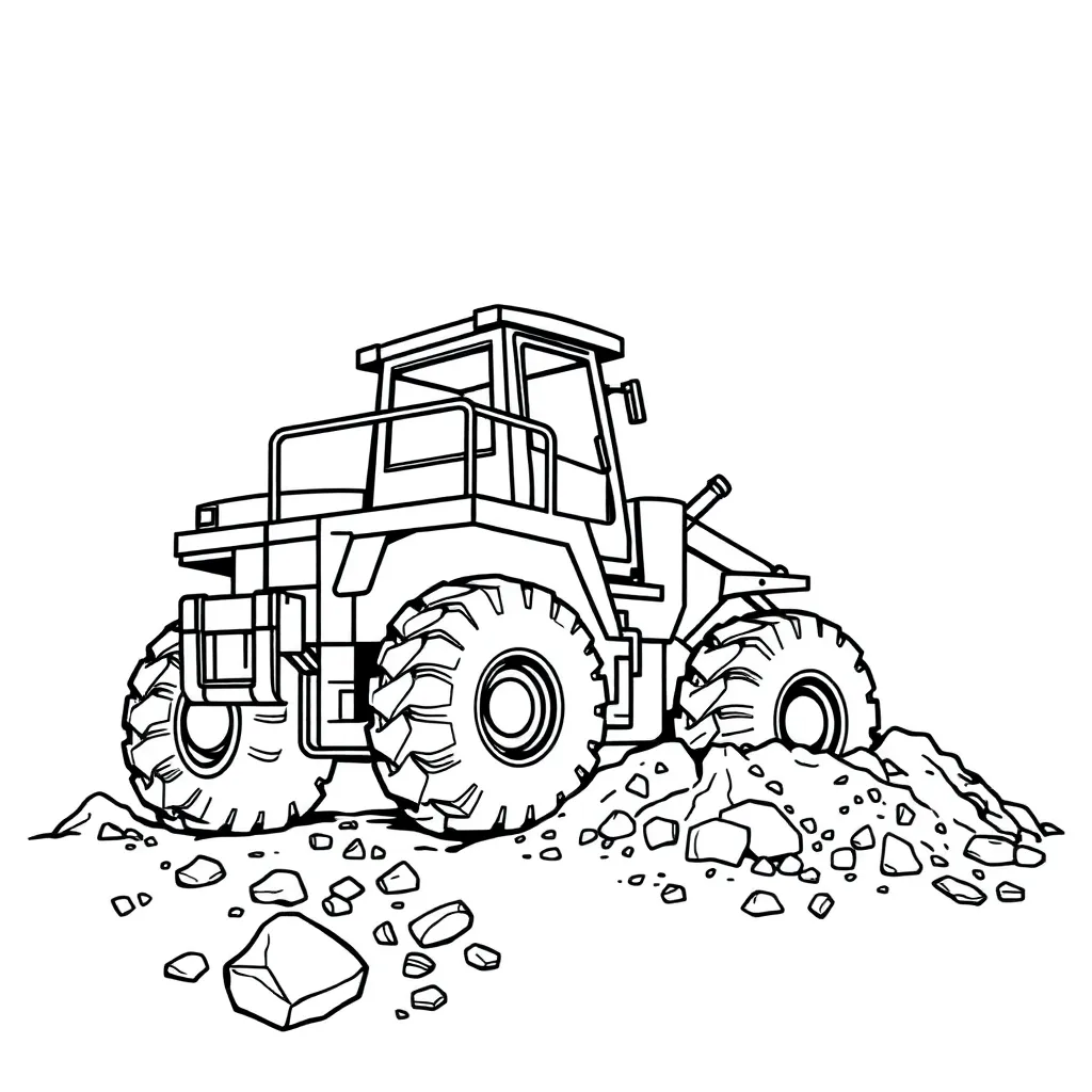 Construction Vehicle coloring page