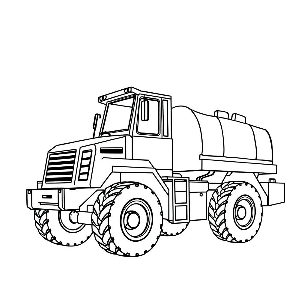 Construction Vehicle coloring page