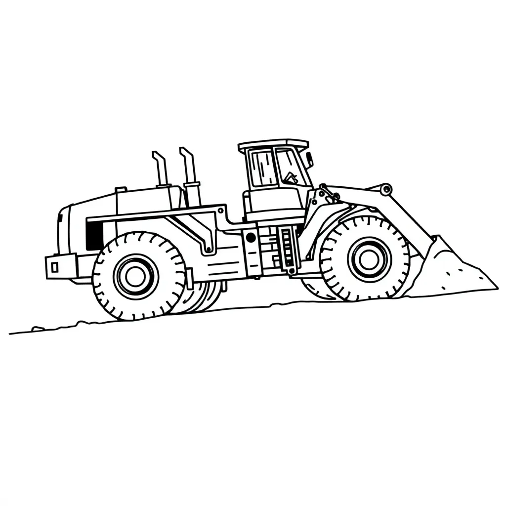 Construction Vehicle coloring page