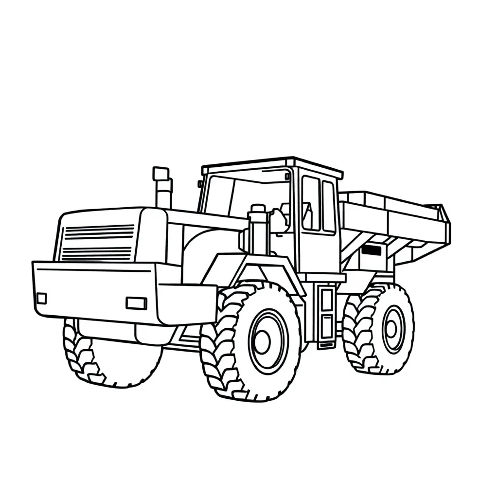 Construction Vehicle coloring page