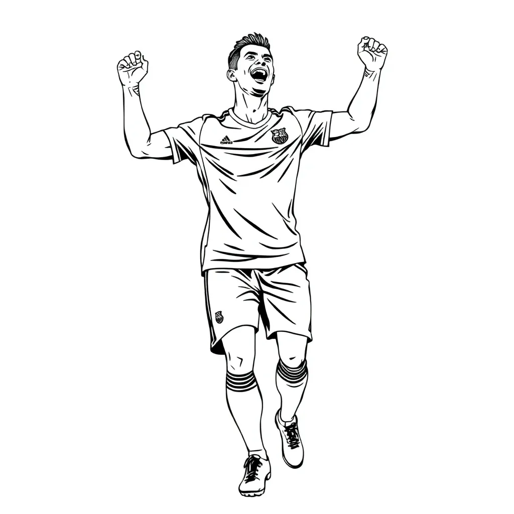 Cristiano Ronaldo coloring page