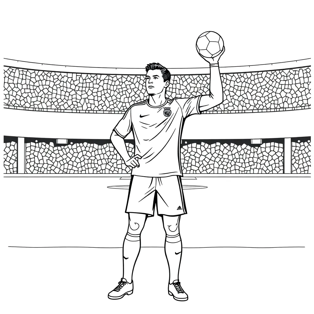 Cristiano Ronaldo coloring page