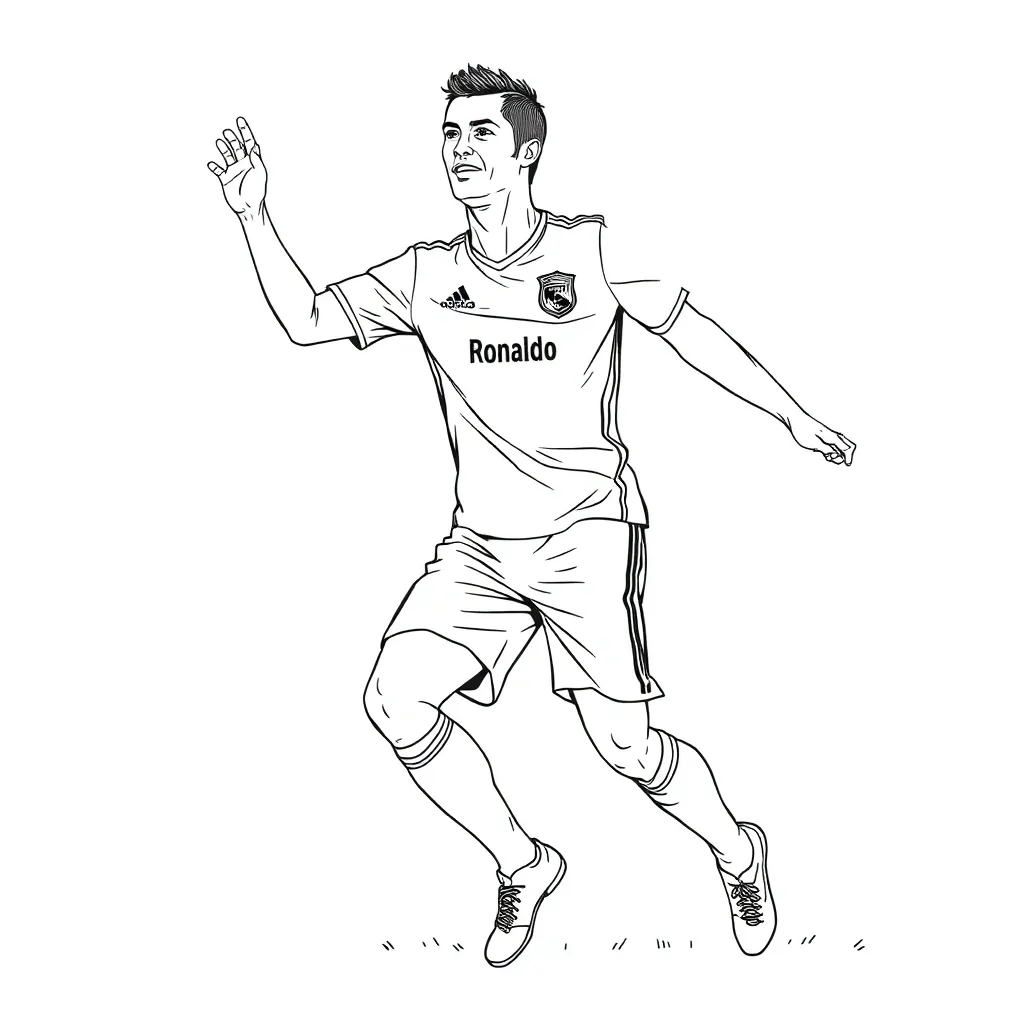 Cristiano Ronaldo coloring page