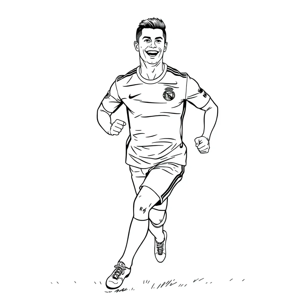 Cristiano Ronaldo coloring page