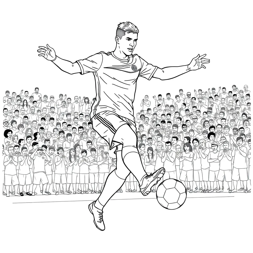 Cristiano Ronaldo coloring page
