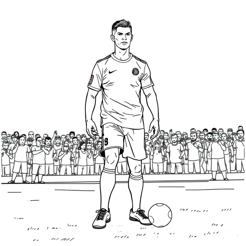Cristiano Ronaldo coloring page