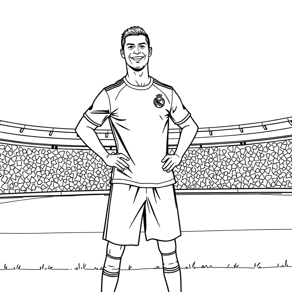 Cristiano Ronaldo coloring page