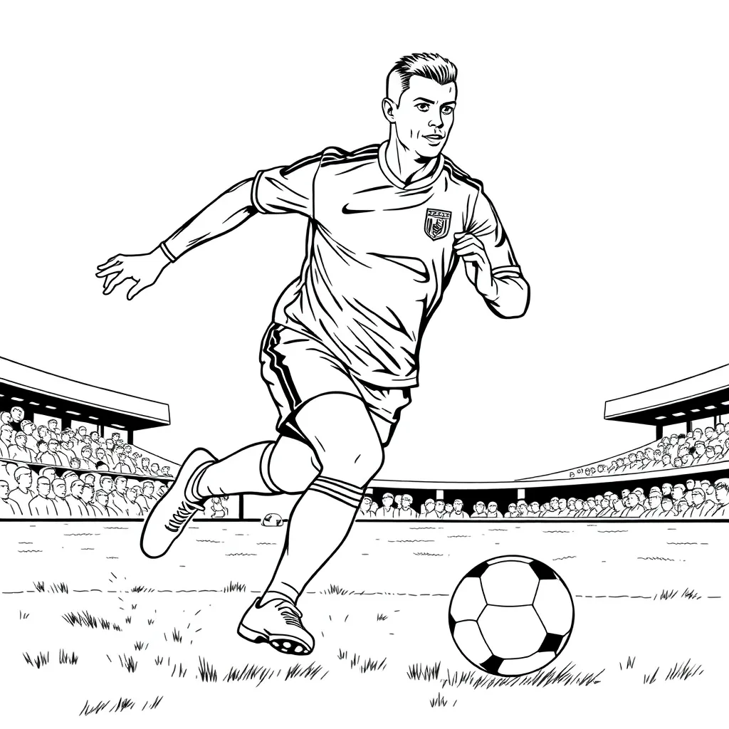 Cristiano Ronaldo coloring page