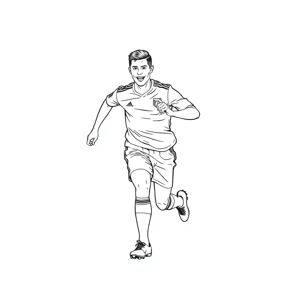 Cristiano Ronaldo coloring page