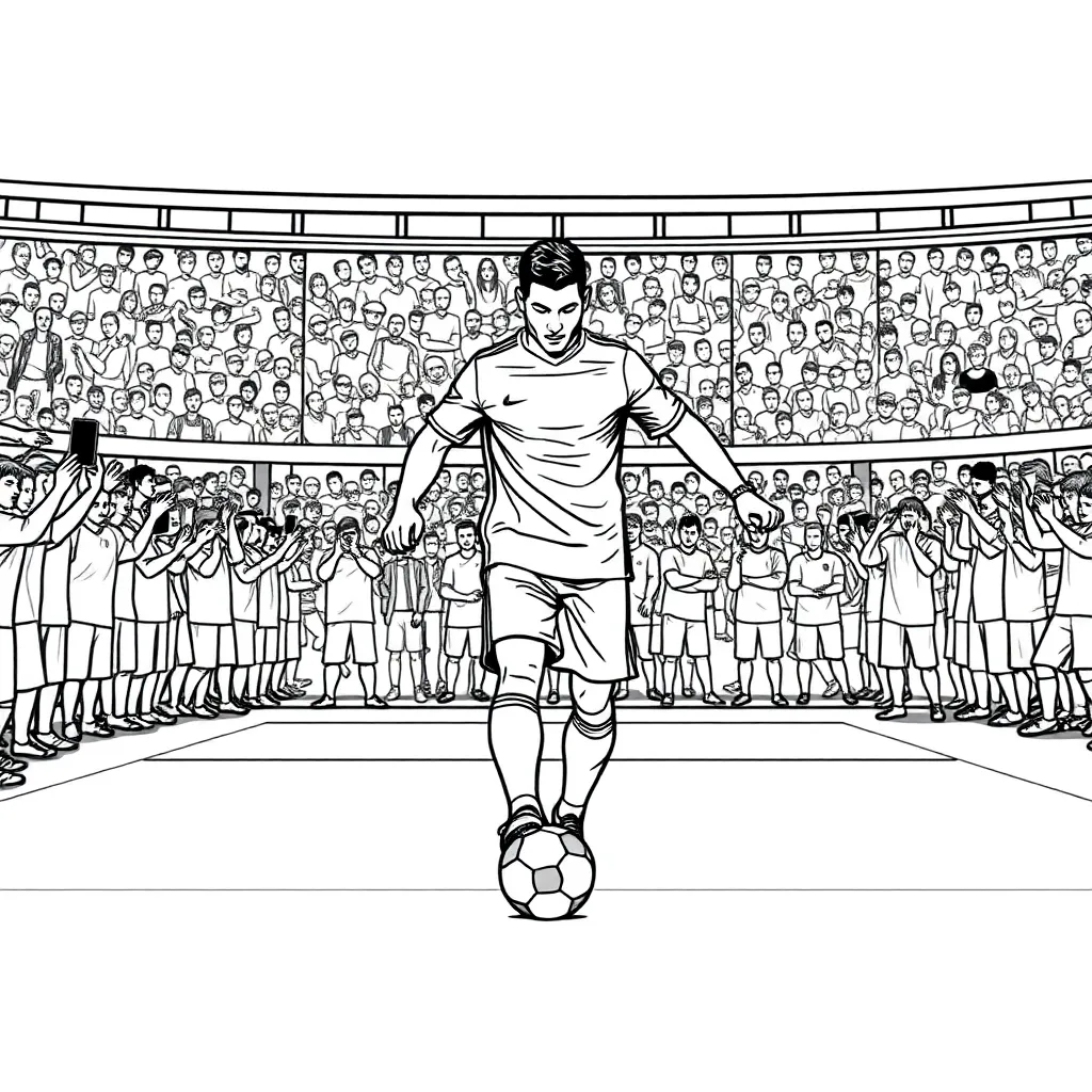 Cristiano Ronaldo coloring page