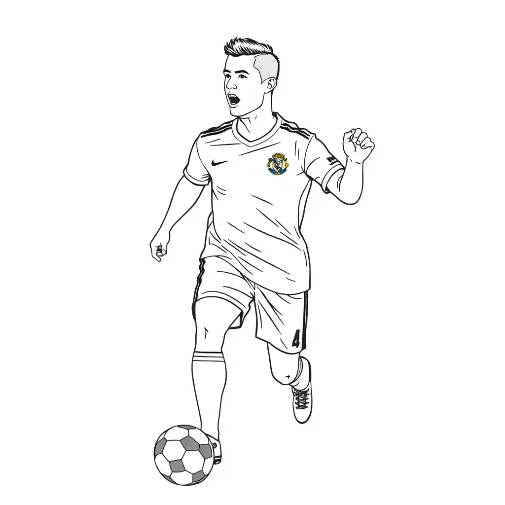 Cristiano Ronaldo coloring page