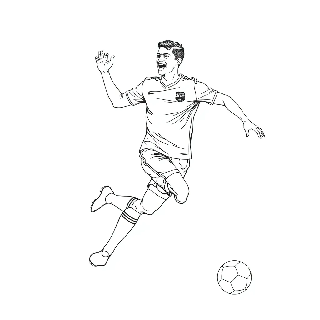 Cristiano Ronaldo coloring page