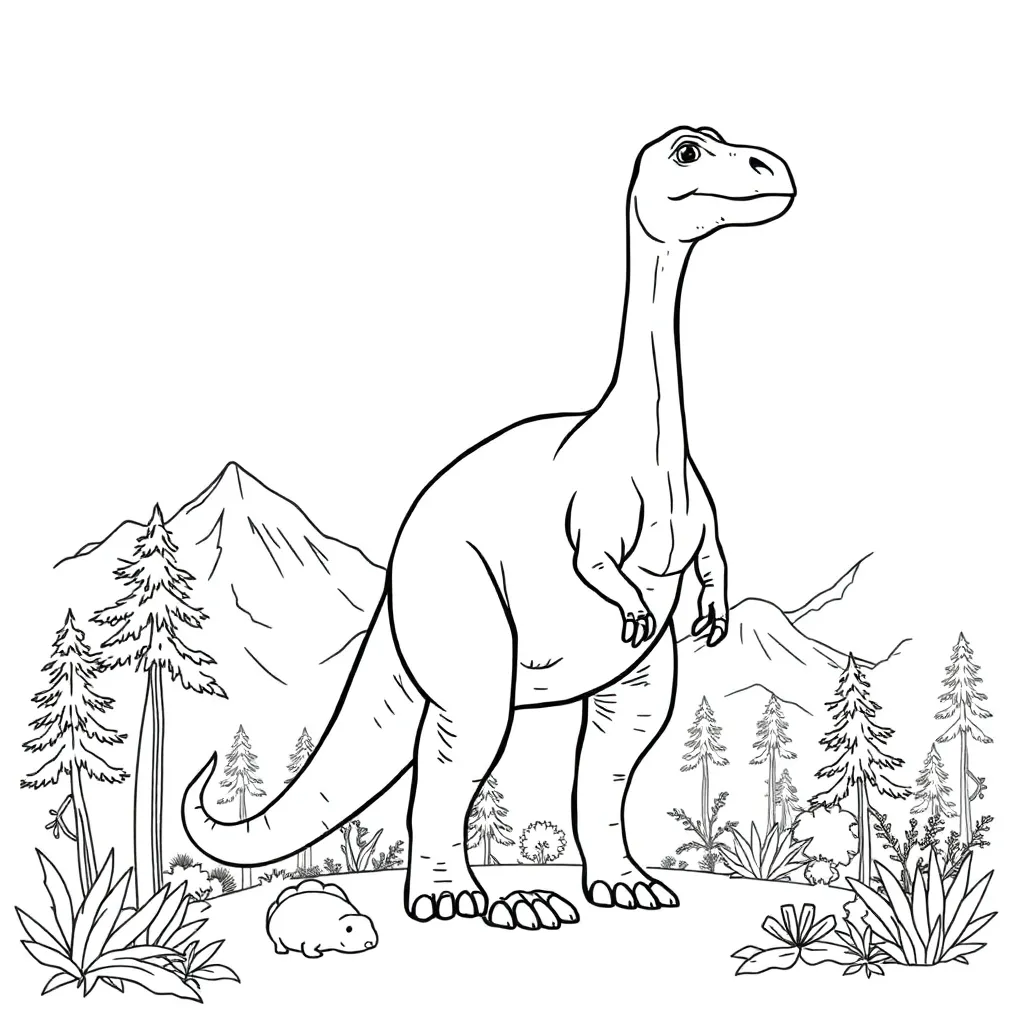 Dinosaur coloring page