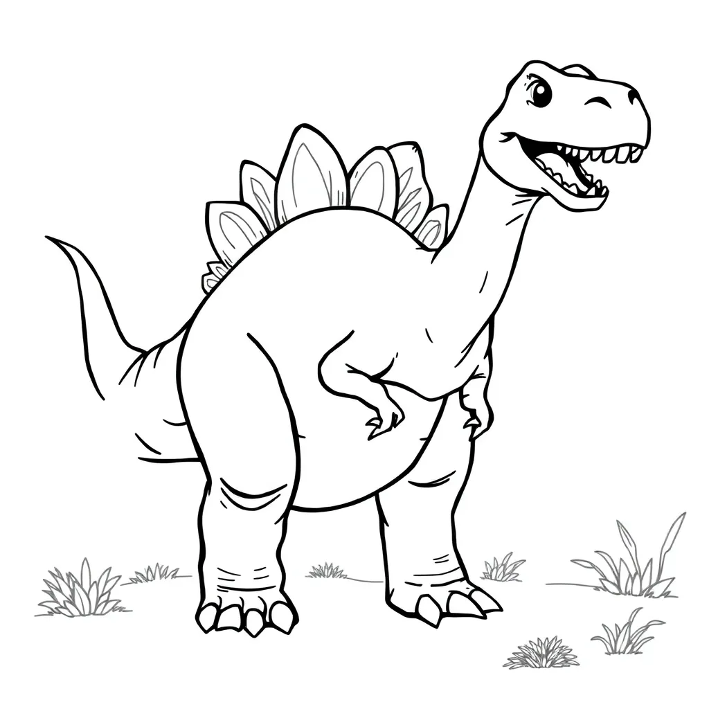 Dinosaur coloring page
