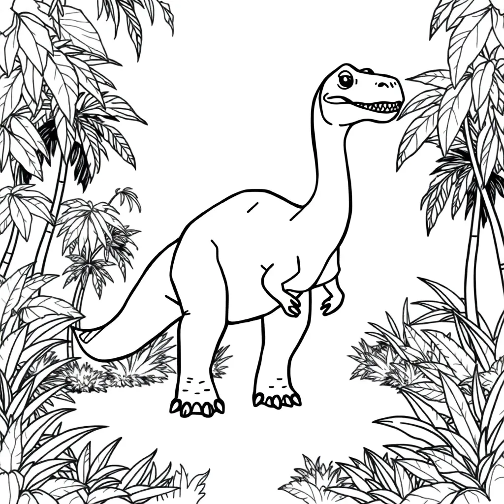 Dinosaur coloring page