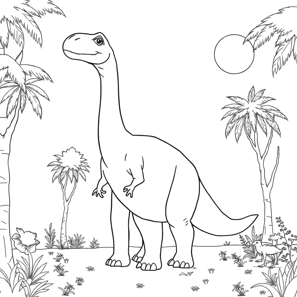Dinosaur coloring page