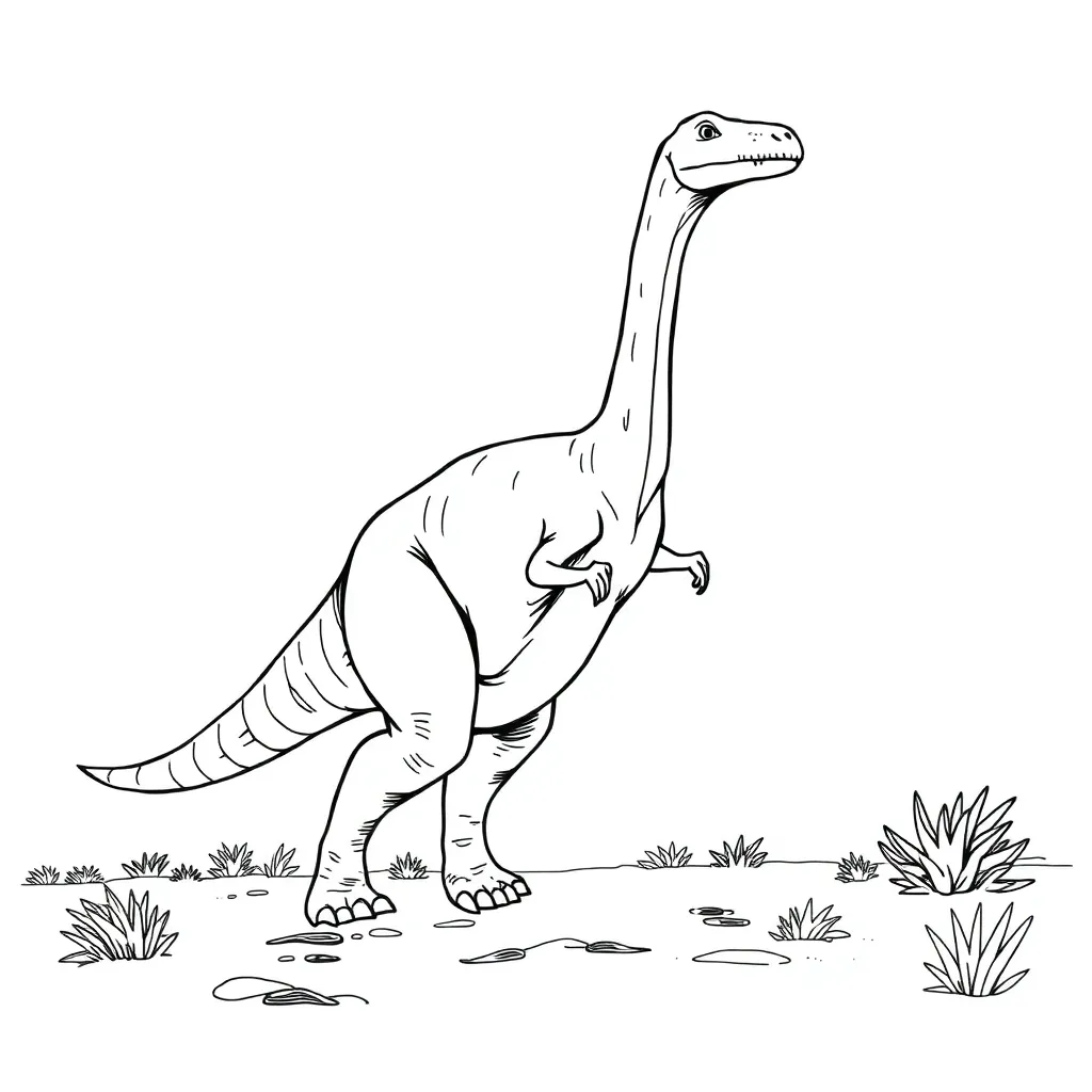 Dinosaur coloring page