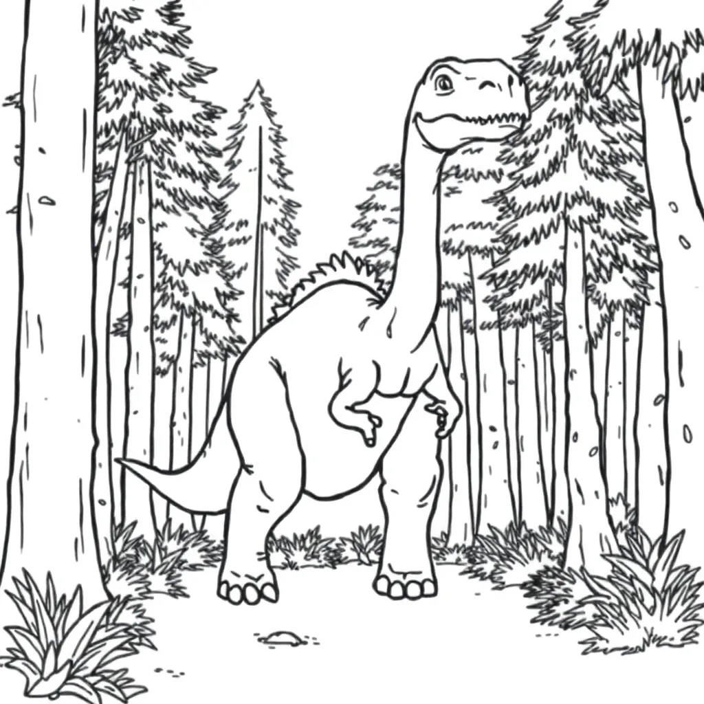 Dinosaur coloring page