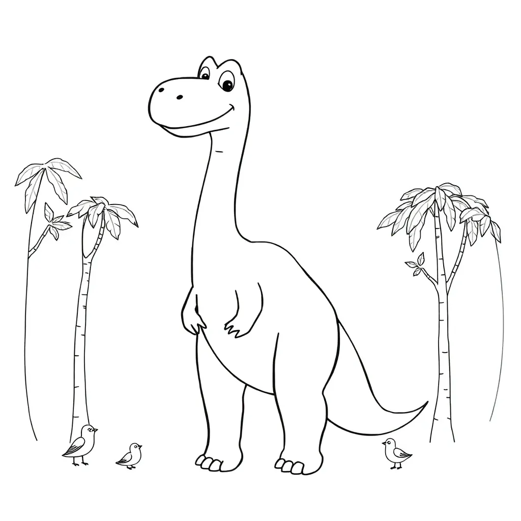 Dinosaur coloring page