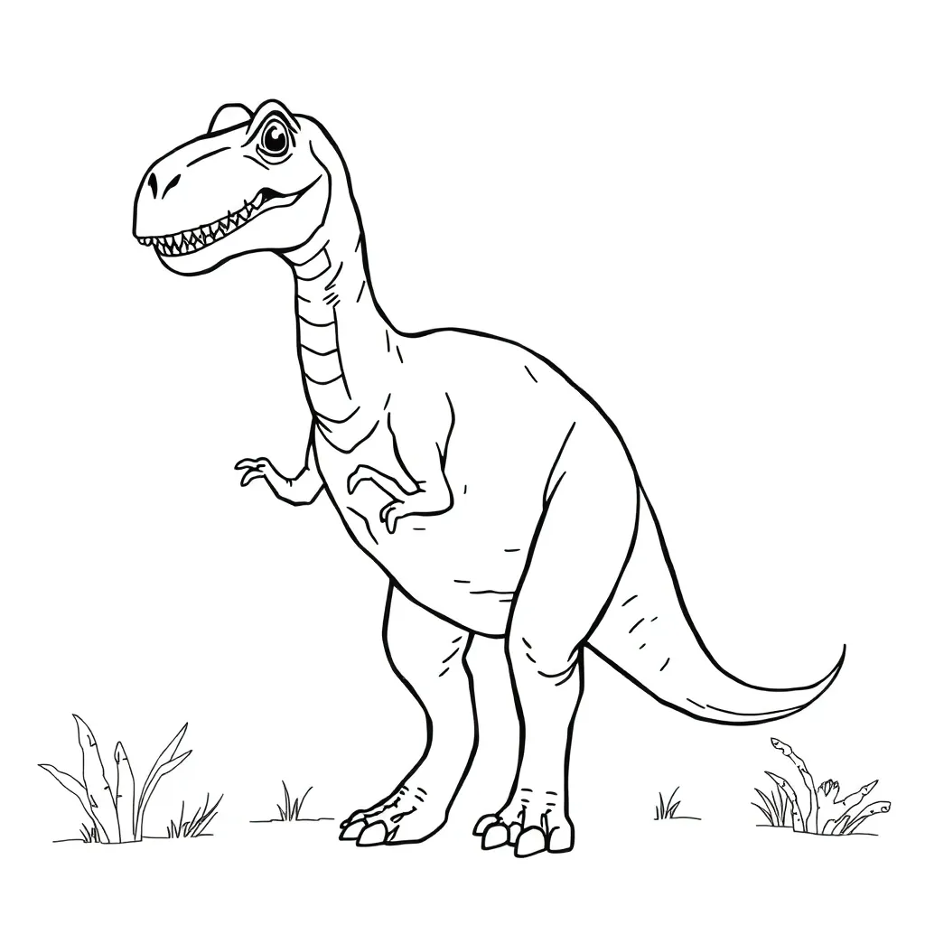 Dinosaur coloring page
