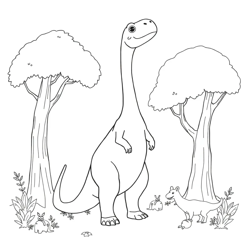 Dinosaur coloring page